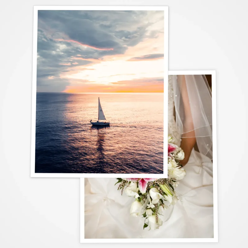 image of 2 8x10 prints with white borders